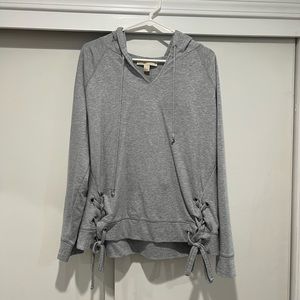 Gray Michael Kors hooded sweatshirt
